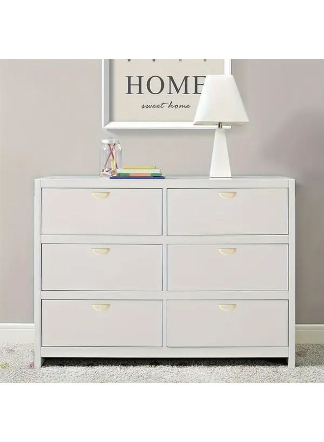 4 PCS Brushed Golden Half Moon Drawer Handles Modern Space Saving Aluminum Pulls - Image 4